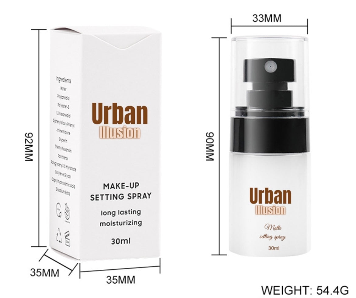 Urban illusion mini matte setting spray 30ml