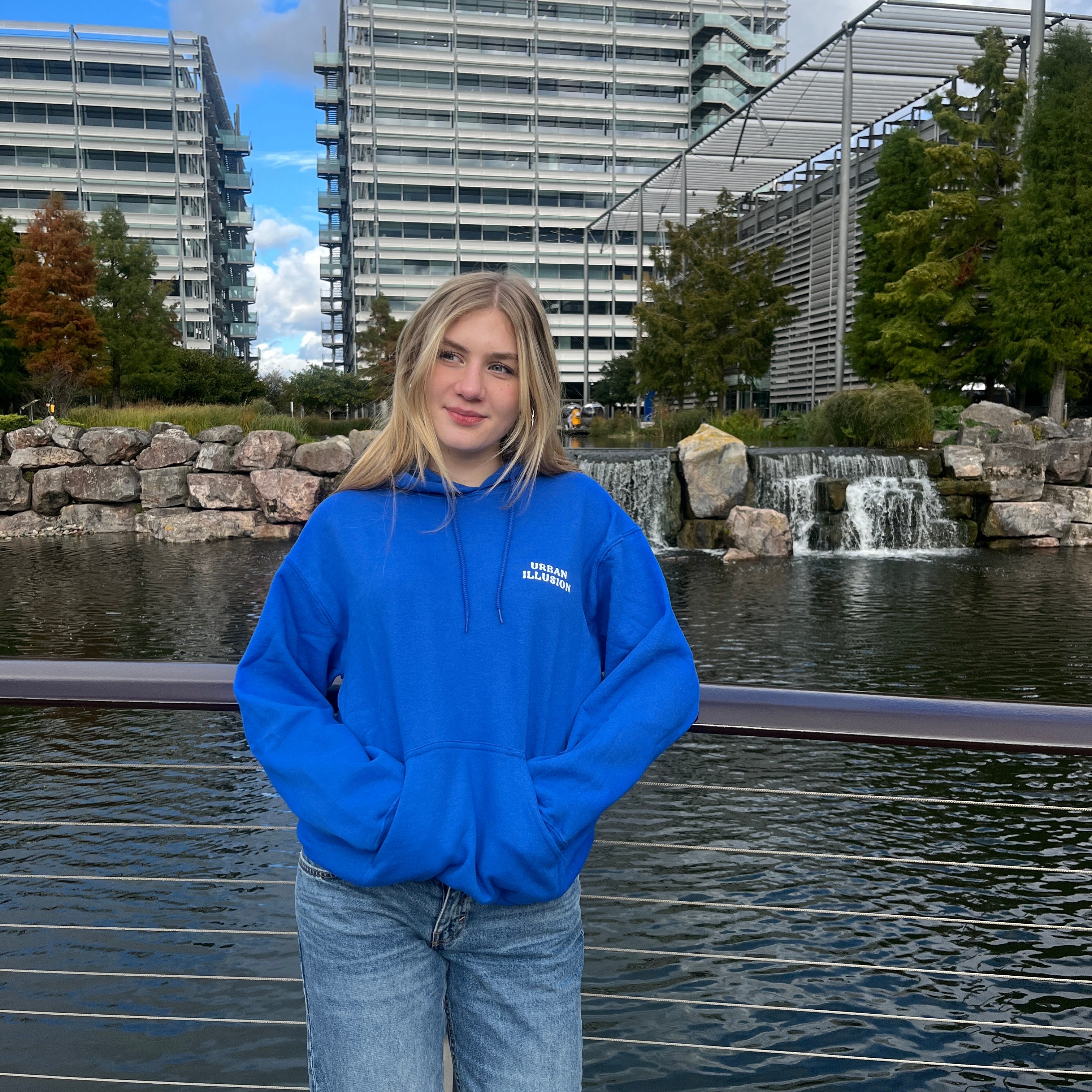 The world is better with YOU in it royal blue hoodie