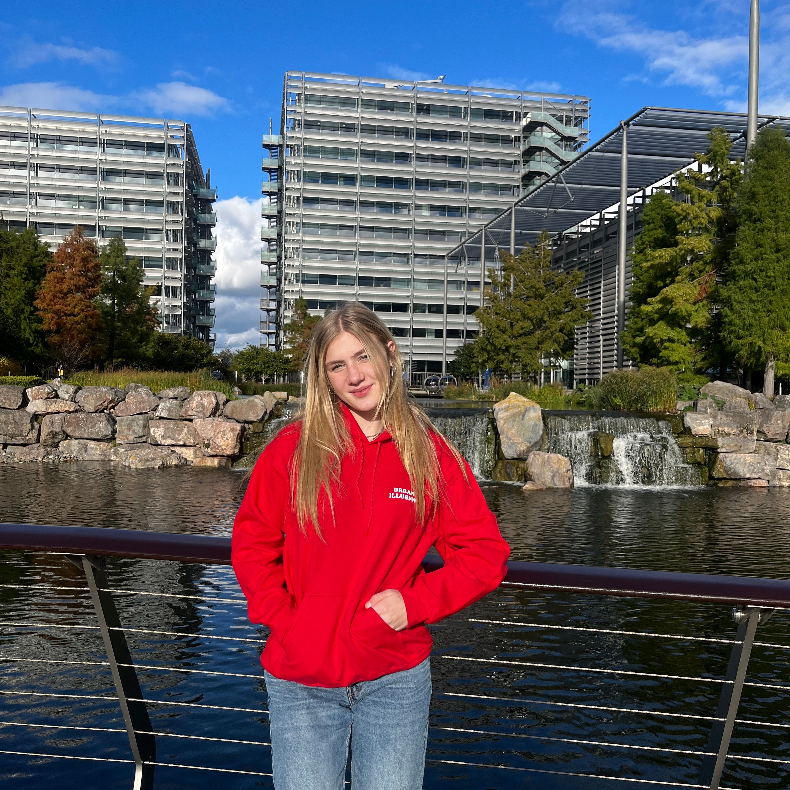 Cherry red the world is better with YOU in it hoodie