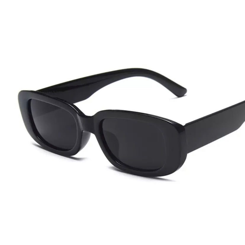 Black rectangle sunglasses