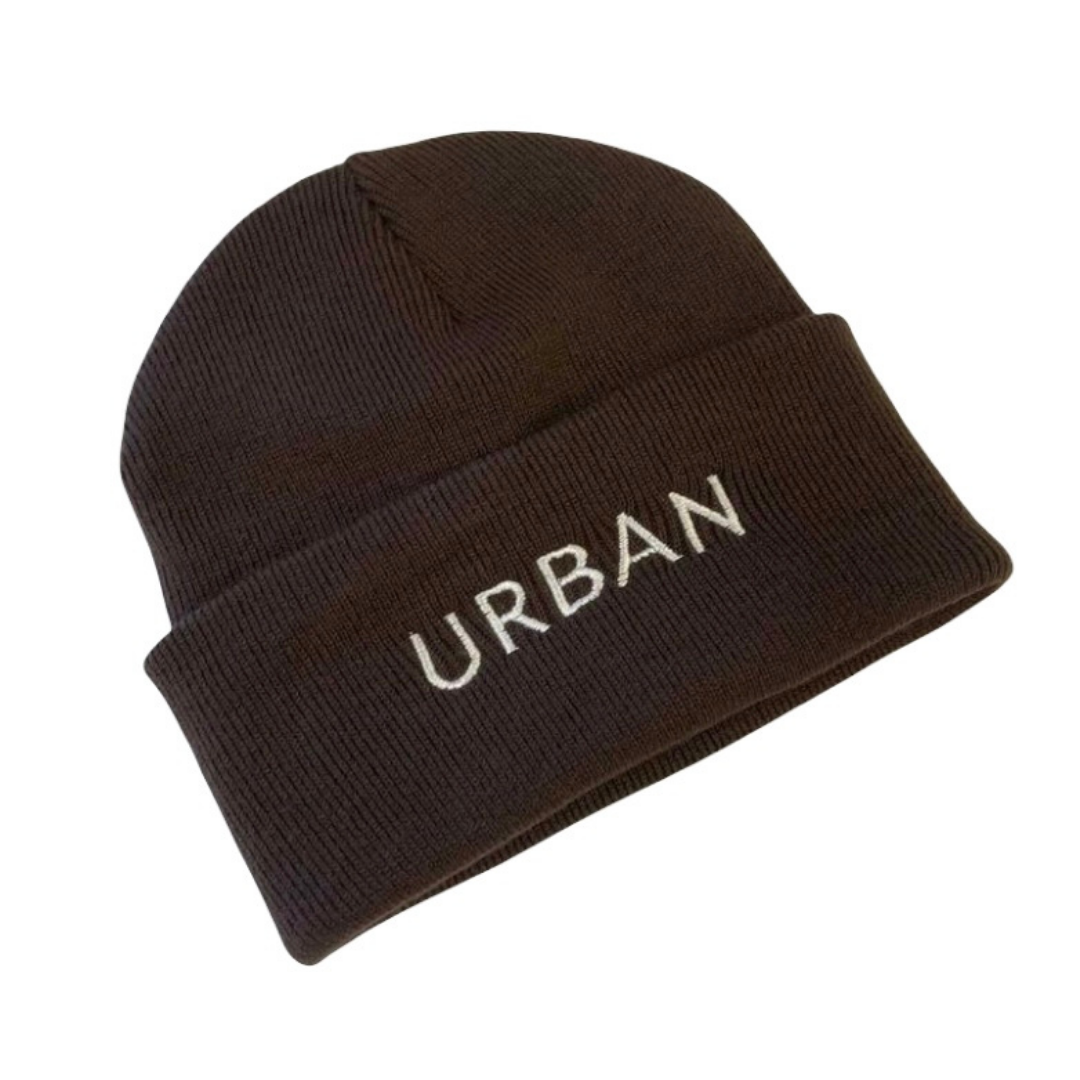 Urban illusion chocolate brown beanie