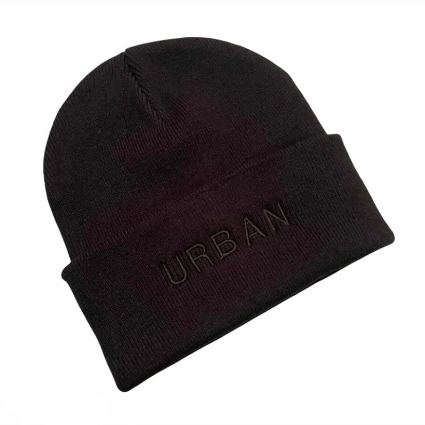 Urban illusion black beanie