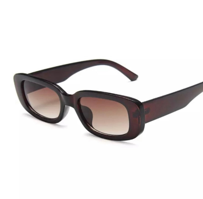 Brown chunky sunglasses