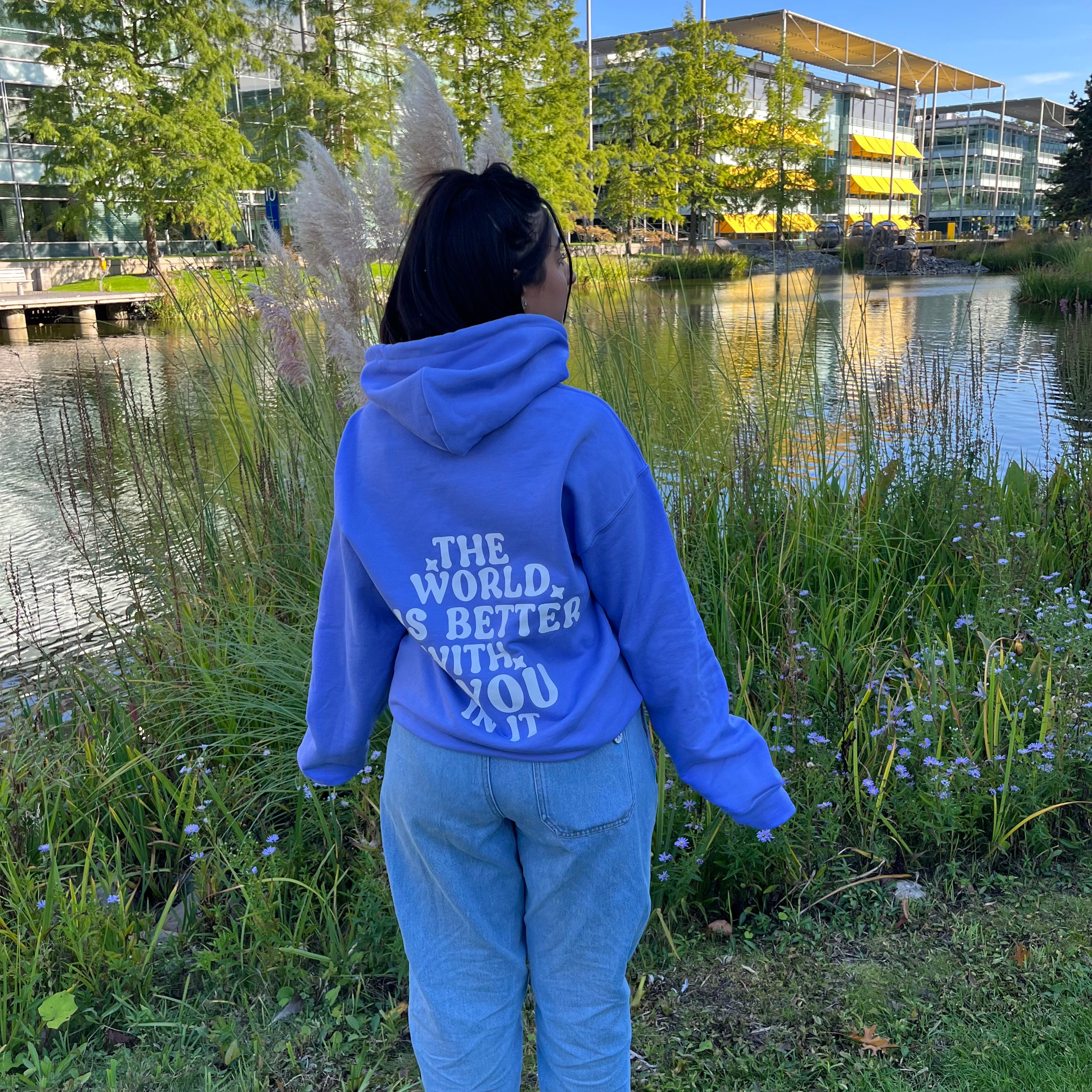 Violet the world is better with YOU in it hoodie